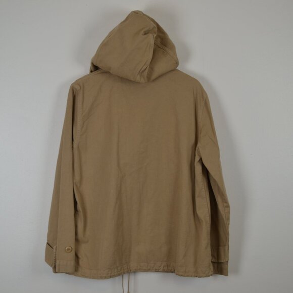 Vintage J Crew Issued Anorak Womens M Pullover Half Button 2 Pocket 90's Hoodie - Picture 4 of 8
